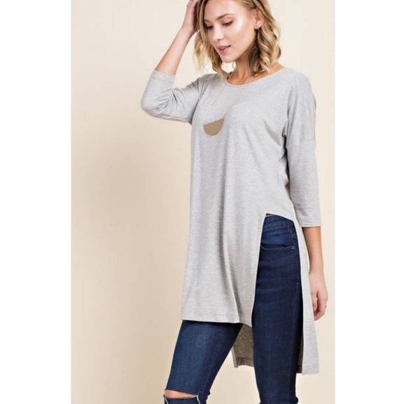 Boutique Tops - 🌿SIDE SLIT TUNIC🌿